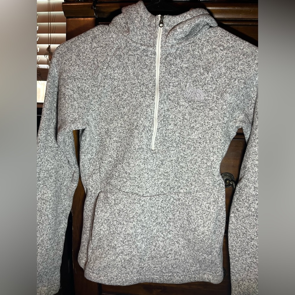 North face grey hoodie